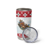 Malta Christmas Tumbler Cup Presepju Nativity Scene on Luzzu Boat - Wonder Print Shop