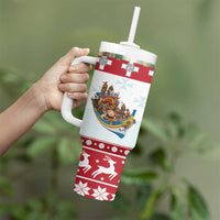 Malta Christmas Tumbler With Handle Presepju Nativity Scene on Luzzu Boat - Wonder Print Shop