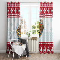 Malta Christmas Window Curtain Presepju Nativity Scene on Luzzu Boat - Wonder Print Shop