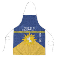 Personalized Merionethshire Wales Apron Celtic Sun and Goat Design - Wonder Print Shop