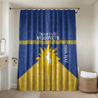 Personalized Merionethshire Wales Bathroom Set Celtic Sun and Goat Design - Wonder Print Shop