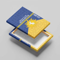 Personalized Merionethshire Wales Canvas Wall Art Celtic Sun and Goat Design - Wonder Print Shop