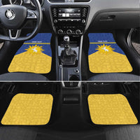 Personalized Merionethshire Wales Car Mats Celtic Sun and Goat Design - Wonder Print Shop