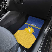Personalized Merionethshire Wales Car Mats Celtic Sun and Goat Design - Wonder Print Shop