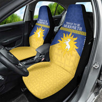 Personalized Merionethshire Wales Car Seat Cover Celtic Sun and Goat Design - Wonder Print Shop