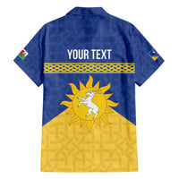 Personalized Merionethshire Wales Family Matching Long Sleeve Bodycon Dress and Hawaiian Shirt Celtic Sun and Goat Design - Wonder Print Shop