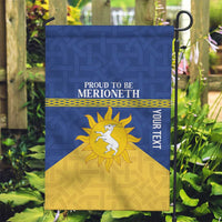 Personalized Merionethshire Wales Garden Flag Celtic Sun and Goat Design - Wonder Print Shop