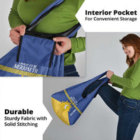 Personalized Merionethshire Wales Grocery Bag Celtic Sun and Goat Design - Wonder Print Shop