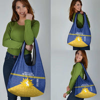 Personalized Merionethshire Wales Grocery Bag Celtic Sun and Goat Design - Wonder Print Shop