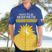 Personalized Merionethshire Wales Hawaiian Shirt Celtic Sun and Goat Design - Wonder Print Shop