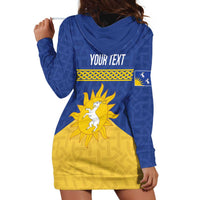 Personalized Merionethshire Wales Hoodie Dress Celtic Sun and Goat Design - Wonder Print Shop