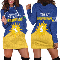 Personalized Merionethshire Wales Hoodie Dress Celtic Sun and Goat Design - Wonder Print Shop