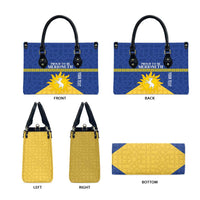 Personalized Merionethshire Wales Leather Bag Celtic Sun and Goat Design - Wonder Print Shop