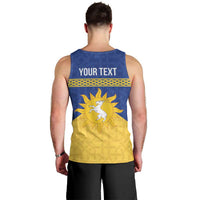 Personalized Merionethshire Wales Men Tank Top Celtic Sun and Goat Design - Wonder Print Shop