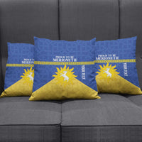 Personalized Merionethshire Wales Pillow Cover Celtic Sun and Goat Design - Wonder Print Shop