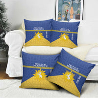 Personalized Merionethshire Wales Pillow Cover Celtic Sun and Goat Design - Wonder Print Shop