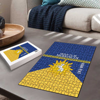 Personalized Merionethshire Wales Puzzle Celtic Sun and Goat Design - Wonder Print Shop
