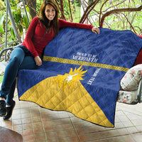 Personalized Merionethshire Wales Quilt Celtic Sun and Goat Design - Wonder Print Shop