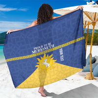 Personalized Merionethshire Wales Sarong Celtic Sun and Goat Design - Wonder Print Shop