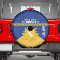 Personalized Merionethshire Wales Spare Tire Cover Celtic Sun and Goat Design - Wonder Print Shop