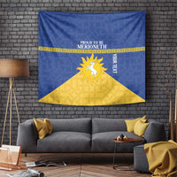 Personalized Merionethshire Wales Tapestry Celtic Sun and Goat Design - Wonder Print Shop