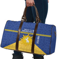 Personalized Merionethshire Wales Travel Bag Celtic Sun and Goat Design - Wonder Print Shop