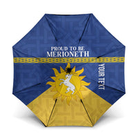 Personalized Merionethshire Wales Umbrella Celtic Sun and Goat Design - Wonder Print Shop