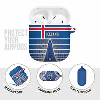 Iceland Hallgrimskirkja Church AirPods Case Icelandic Flag Design - Wonder Print Shop