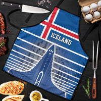 Iceland Hallgrimskirkja Church Apron Icelandic Flag Design - Wonder Print Shop