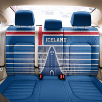 Iceland Hallgrimskirkja Church Back Car Seat Cover Icelandic Flag Design - Wonder Print Shop