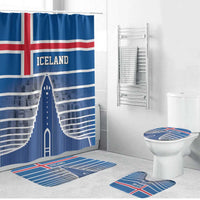 Iceland Hallgrimskirkja Church Bathroom Set Icelandic Flag Design - Wonder Print Shop