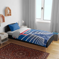 Iceland Hallgrimskirkja Church Bedding Set Icelandic Flag Design - Wonder Print Shop