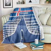 Iceland Hallgrimskirkja Church Blanket Icelandic Flag Design - Wonder Print Shop