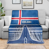 Iceland Hallgrimskirkja Church Blanket Icelandic Flag Design - Wonder Print Shop