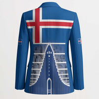 Iceland Hallgrimskirkja Church Blazer Icelandic Flag Design - Wonder Print Shop