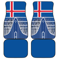Iceland Hallgrimskirkja Church Car Mats Icelandic Flag Design - Wonder Print Shop