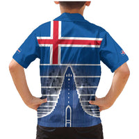 Iceland Hallgrimskirkja Church Family Matching Mermaid Dress and Hawaiian Shirt Icelandic Flag Design - Wonder Print Shop