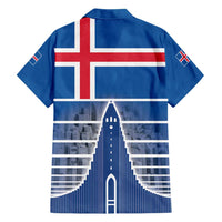 Iceland Hallgrimskirkja Church Family Matching Mermaid Dress and Hawaiian Shirt Icelandic Flag Design - Wonder Print Shop