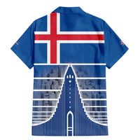 Iceland Hallgrimskirkja Church Family Matching Mermaid Dress and Hawaiian Shirt Icelandic Flag Design - Wonder Print Shop