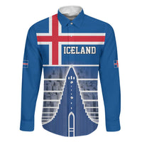 Iceland Hallgrimskirkja Church Family Matching Mermaid Dress and Hawaiian Shirt Icelandic Flag Design - Wonder Print Shop