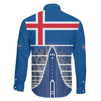 Iceland Hallgrimskirkja Church Family Matching Mermaid Dress and Hawaiian Shirt Icelandic Flag Design - Wonder Print Shop