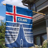 Iceland Hallgrimskirkja Church Garden Flag Icelandic Flag Design - Wonder Print Shop