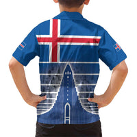 Iceland Hallgrimskirkja Church Hawaiian Shirt Icelandic Flag Design - Wonder Print Shop