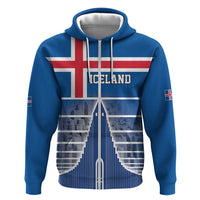 Iceland Hallgrimskirkja Church Hoodie Icelandic Flag Design - Wonder Print Shop