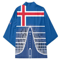 Iceland Hallgrimskirkja Church Kimono Icelandic Flag Design - Wonder Print Shop