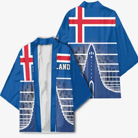 Iceland Hallgrimskirkja Church Kimono Icelandic Flag Design - Wonder Print Shop