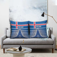 Iceland Hallgrimskirkja Church Pillow Cover Icelandic Flag Design - Wonder Print Shop