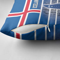 Iceland Hallgrimskirkja Church Pillow Cover Icelandic Flag Design - Wonder Print Shop
