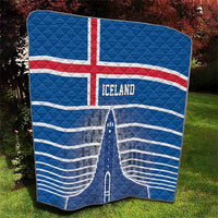 Iceland Hallgrimskirkja Church Quilt Icelandic Flag Design - Wonder Print Shop