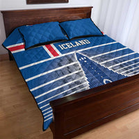 Iceland Hallgrimskirkja Church Quilt Bed Set Icelandic Flag Design - Wonder Print Shop